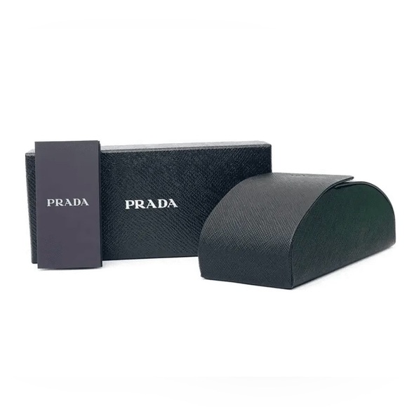 NEW SPR A09 1AB5S0 PRADA SUNGLASSES PRA09S BLACK CAT EYE PRADA PR A09S 1AB5S0 - Picture 4 of 4